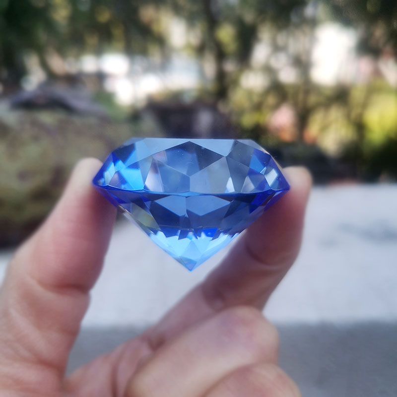 Paper Weight Crystal - 1pc Kristall Diamant Briefbeschwerer Geschnitten Glas