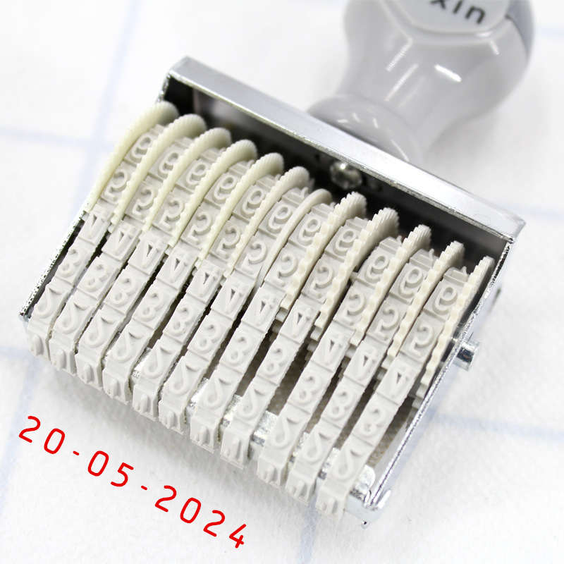 Rubber Date Stamp - Tragbare 8/10 Ziffern Anzahl Stempel, Kleine