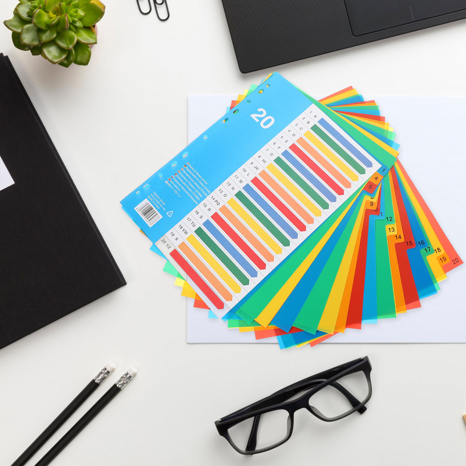 5 Stück Registerblätter, bunte – Tab Divider A4 Bewertung und Preis