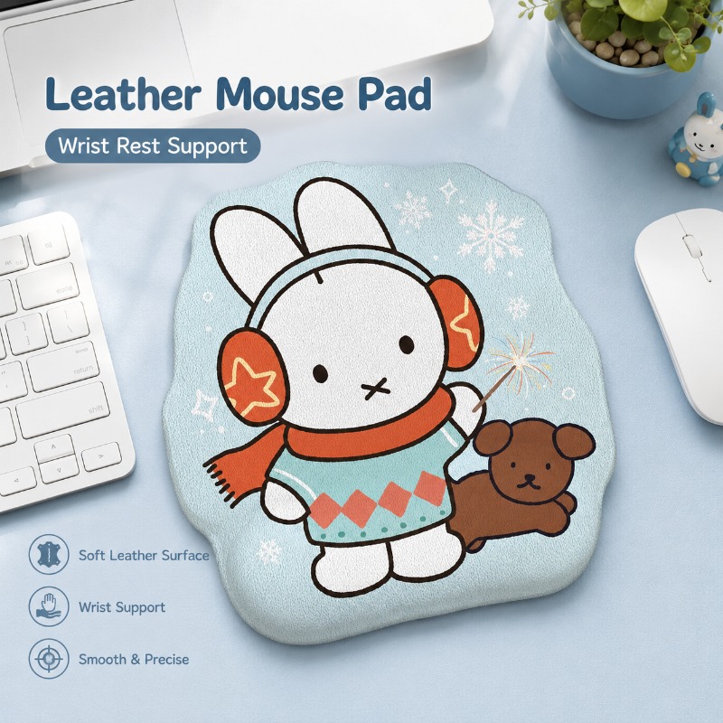 Anime Miffy Leder-Mauspad mit  – Leather Desk Pad Bewertung und Preis