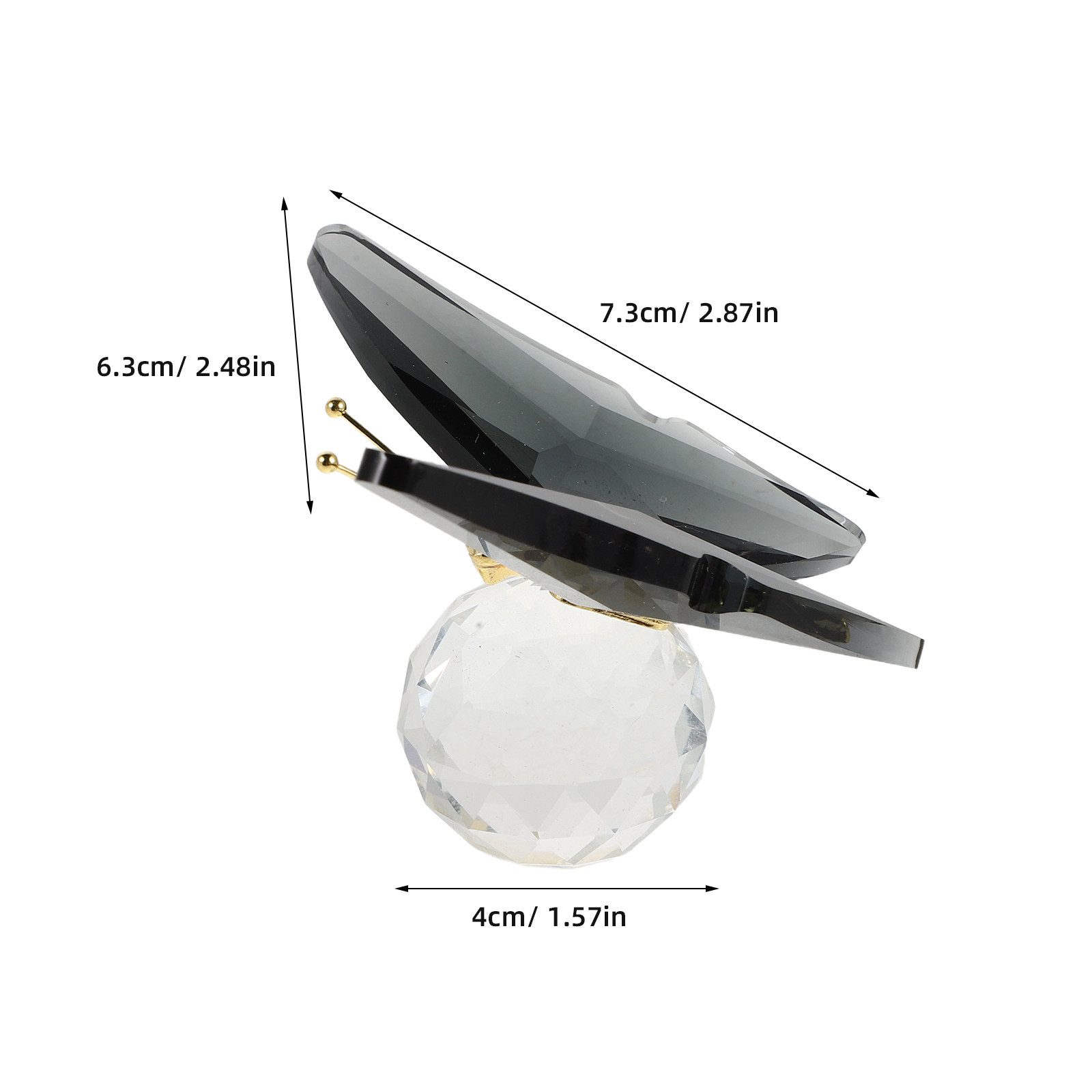 Glas-Schmetterlings-Briefbesch – Paper Weight Crystal Bewertung und Preis