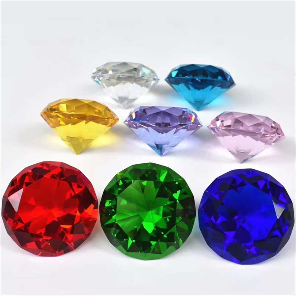 10 Farben Kristall Diamant gef – Paper Weight Crystal Bewertung und Preis